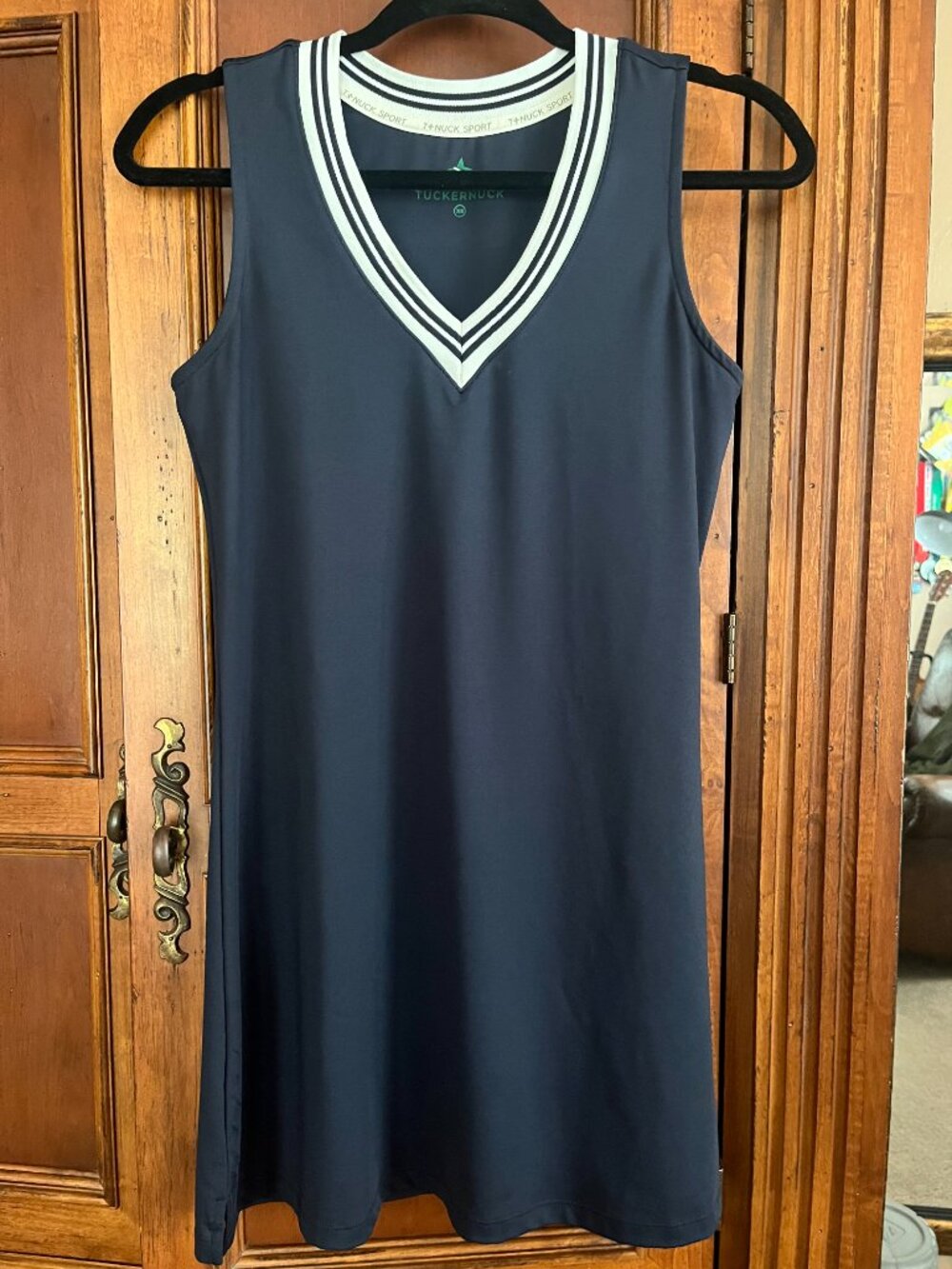 Tuckernuck Sport V-Neck Tennis Dress Navy XS